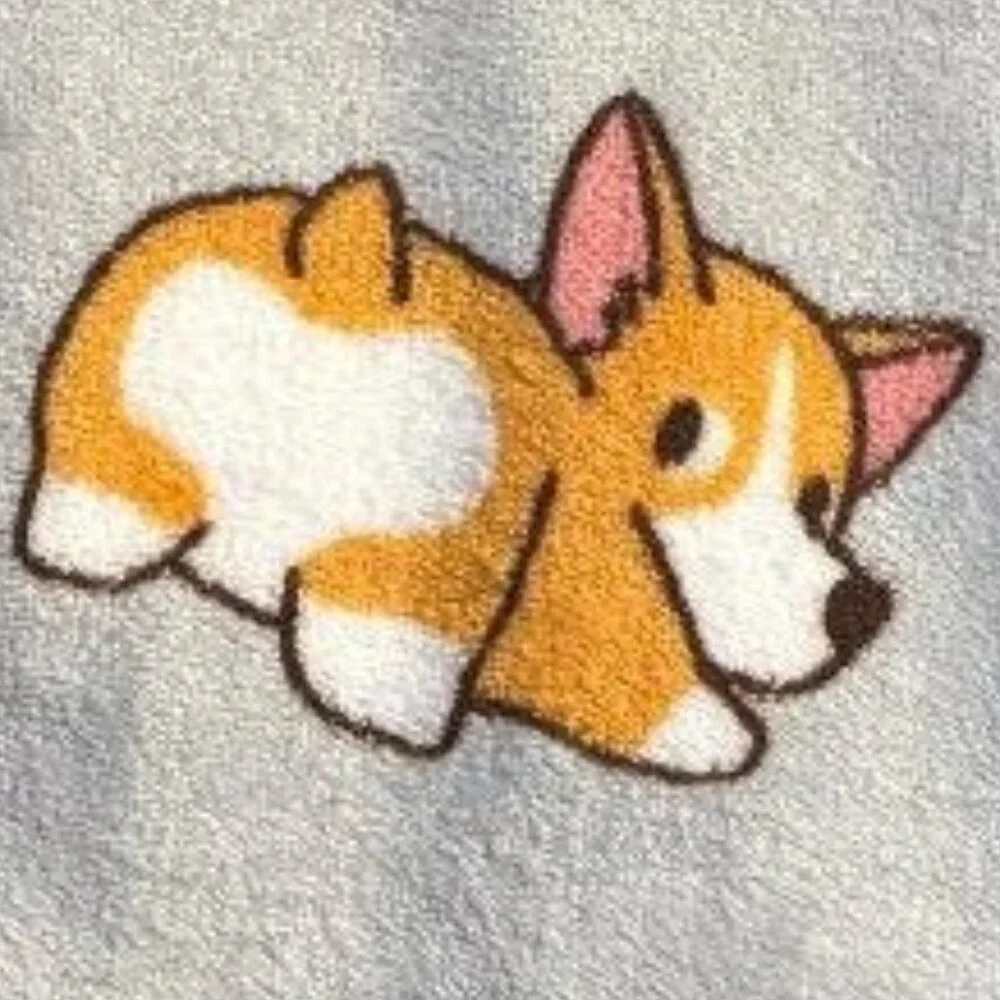 NWT / NEW CORGI ( PEMBROKE / CARDIGAN WELSH ) OVERSIZED 50” X 70” PLUSH THROW
